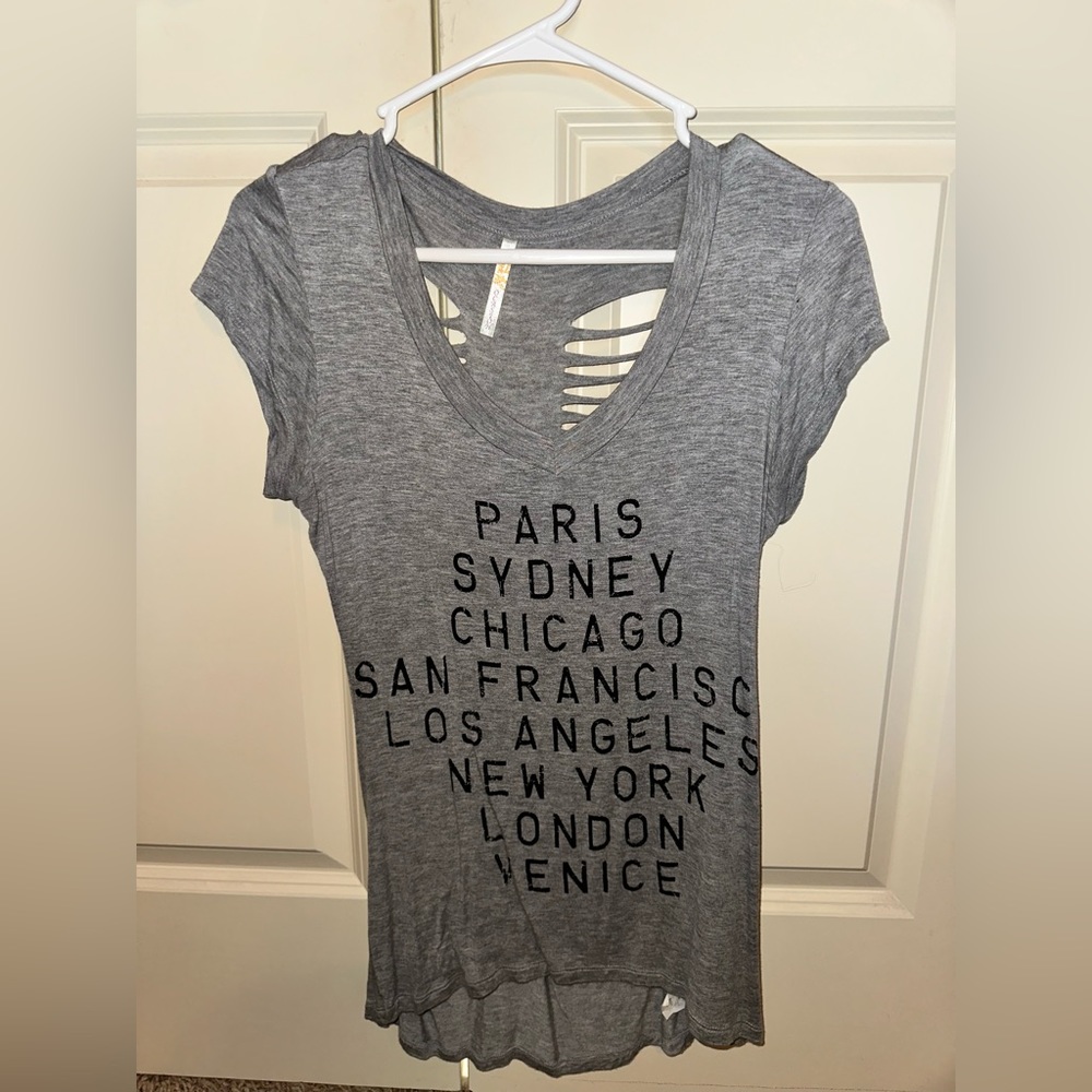 Grey Distressed Shirt